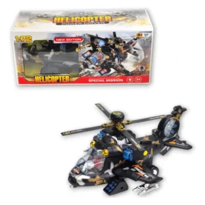 HELICOPTERO A PILA CON LUZ Y SONIDO . CON RUEDAS