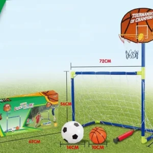 2 EN 1 ARCO DE FUTBOL M?S ARO DE BASQUET