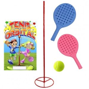 JUEGO 2 en 1 TENIS ORBITAL c/ARO DE BASQUET