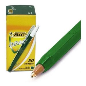 BOLIGRAFO BIC 1 MM (OPACO) VERDE
