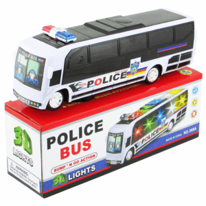 COLECTIVO DE POLICIA 25CM/MUSICON MOV LUCES 3D/ PILAS CAJA