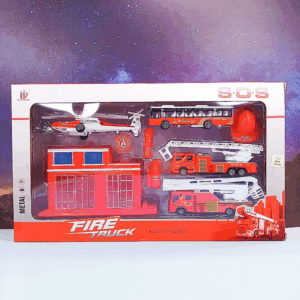 SET DE ESTACION DE BOMBEROS CON VEHICULOS