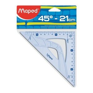 ESCUADRA 20 CM MAPED45° ACRILICA