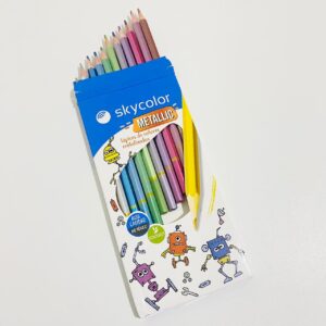 LAPIZ SKYCOLOR X 12 LARGOS METALIZADO