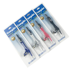 COMPÁS METÁLICO CON ADAPTADOR DE LAPIZ SABONI