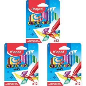 CRAYONES DE CERA MAPED ESTUCHE x 12