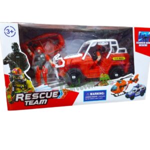 BOMBEROS: GOMON + JEEP + MUÑECOS + ACC