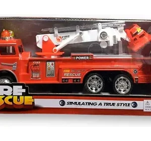 CAMION DE BOMBEROS, CON LUZ Y SONIDO. SE ACTIVA Y SE DETIEN