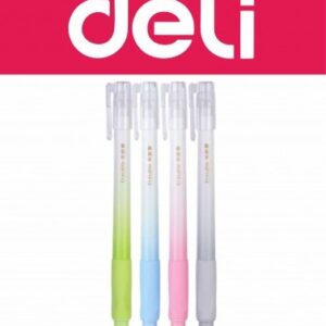 BOLIGRAFO BORRABLE CON CAPUCHON. 0.5MM. CUERPO BLANCO CON GRIP COLOR. TINTA AZUL