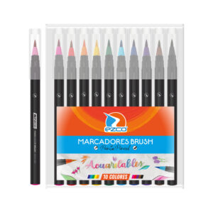 FIBRA PINCEL EZCO SURT. x10u. ACUARELABLE