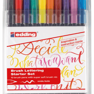 FIBRA PINCEL EDDING SURT. x10u. #