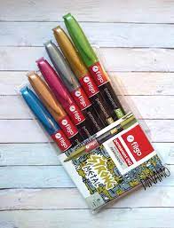 MARCADOR PERMANENTE 2 PUNTAS x 12 3 col p/ goma eva