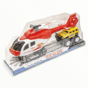 HELICOPTERO A PULL BACK CON AUTO A RUEDA