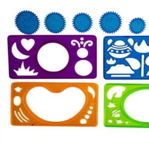 SET DE REGLA MANDALA EN BLISTER 22,5 X 29