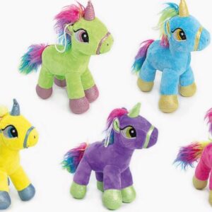 UNICORNIO PARADO 5 COLORES 20 CM