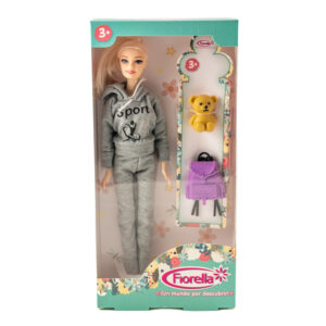 MUÑECA FIORELLA 30CM CON ACCESORIOS EN CAJA HW23172681