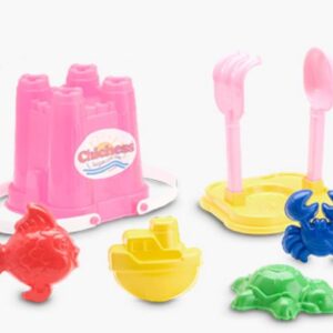 BALDE CASTILLO + CERNIDOR + PALA Y RASTRILLO CHICO + 4 MOLDES