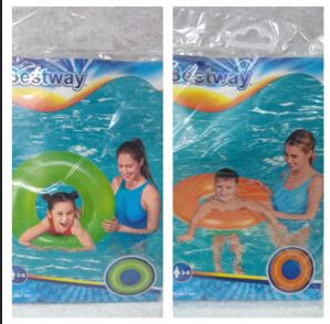 SALVAVIDA NEON MEDIANO SURTIDO 76 CM (B/24)