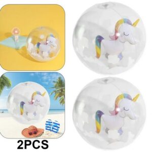 PELOTA TRANSPARENTE UNICORNIO INTERIOR