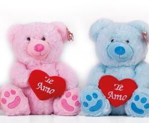 OSO CON CORAZON 4 COLORES 40 CM
