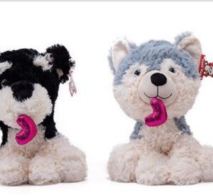 PERRO SENTADO CON CORAZON 4 MODELOS 30 CM