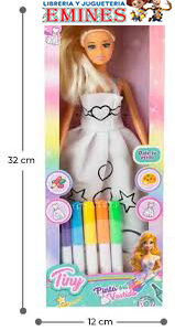 MUÑECA TINY PINTAR CON FIBRA