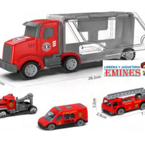 CAMION MOSQUITO BOMBEROS + 3 VEHICULOS