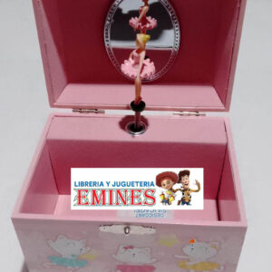 CAJA MUSICAL COFRE GATITAS 13 CM