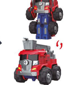 "ROBOT OPTIMUS PRIME TRANSFORMABLE EN CAMIÓN. TIENE LUZ Y SONIDO TRAE DESTORNILLADOR ESPECIAL PARA EL ARMADO MEDIDAS PACKAGING: 16 X 23,5 X 14,5 CM"