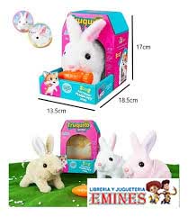 CONEJO DE JUGUETE, CAMINA Y LADRA. CON HUESO Y CERCA. MEDIDAS PACKAGING: 17,5 X 14 X18 CM"