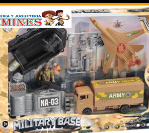 SET MILITAR GDE C/AVIÓN, LANCHA Y MUÑECOS