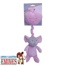 CUNERO MUSICAL CORAZON ROSA OSO Y ELEFAN.