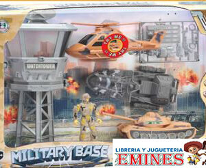 SET MILITAR GDE WATCH TOWER C/TANQUE, HELIC. Y MUÑECOS