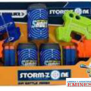 2 PISTOLAS LANZA DARDOS + LATAS