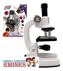 MICROSCOPIO CON LUZ Y ACCESORIOS