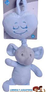 CUNERO MUSICAL LUNA CELESTE OSO Y ELEFAN.