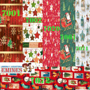 PAPEL AFICHE NAVIDEÑO X 10