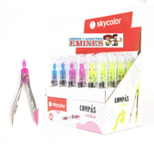 COMPAS SKYCOLOR METAL CON ESTUCHE
