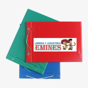 Carpeta escolar Nº5 - Tela industrial - Azul