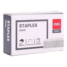 Broches 26/6 - 25 hojas - 1000 pcs DELI