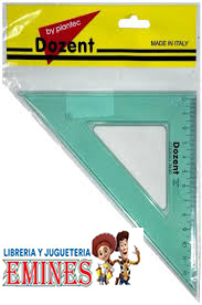 ESCUADRA DOSENT 20 CM 45° CON MM