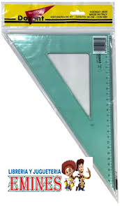 ESCUADRA DOZENT    30 CM 60° CON MM