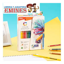 LAPICES ACUARELABLES COLOR EMOTION ESTUCHE X 36 - PINCEL INCLUIDO DELI