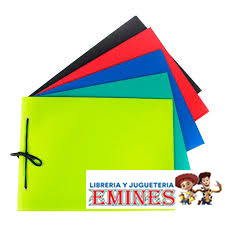 CARPETA FIBRA NEGRA C/CORDON Nº 5 F/COLOR