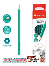 LAPIZ NEGRO SKYCOLOR x 12 unid. HB INFINITY