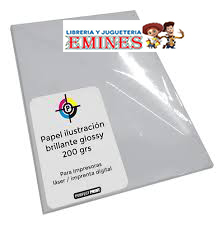 PAPEL E.ILUSTRACION BRILLO A4 200GR.X20