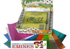 PAPEL GLACE METALIZADO X 10UNID.