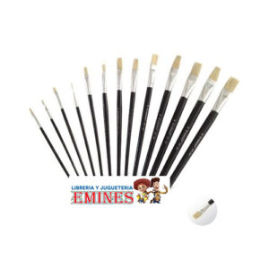 PINCELES MANGO DE MADERA CHATO N°18 SABONIS