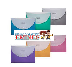 SOBRE POLIPROPILENO CON BROCHE TAMAÑO A5 LAMA