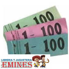 TALONARIO GUARDARROPA 1 AL 100